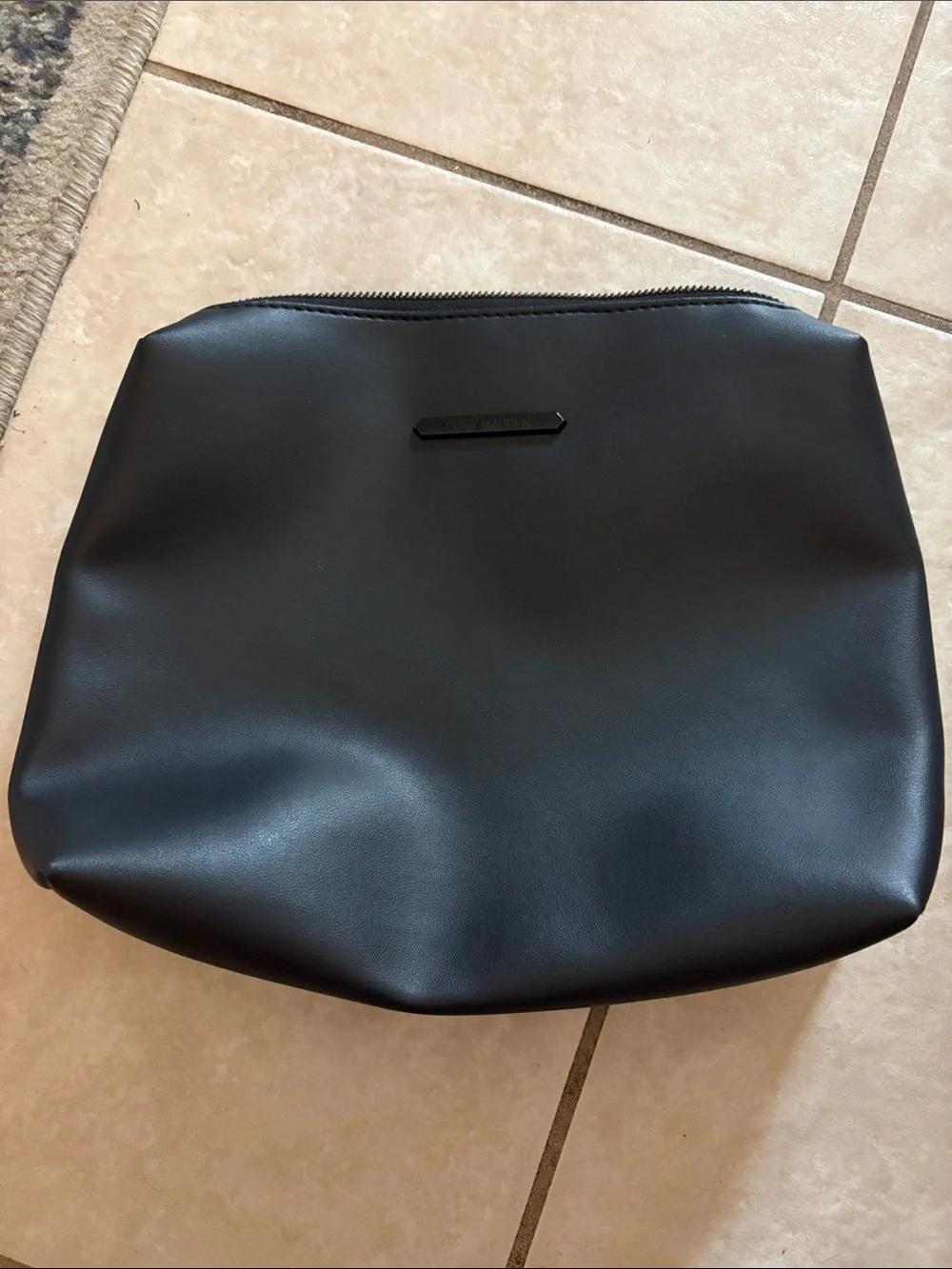 Steve Madden Black Cosmetic Pouch